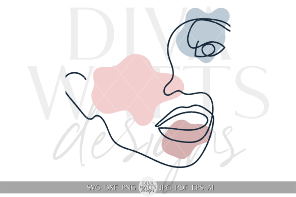 Download Sleek Modern Abstract Face Line Art SVG - Line art Collection