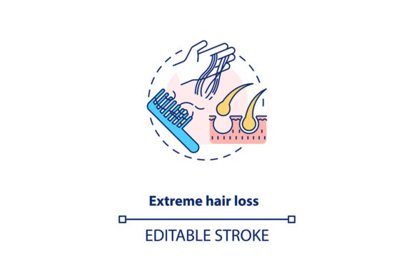 Download Extreme Hair Loss Concept Icon - Hair loss Collection