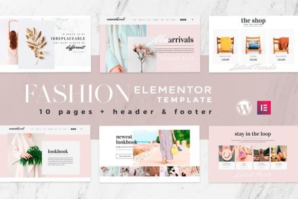 Download Fashion Feel Elementor Template Kit - Template kit Collection