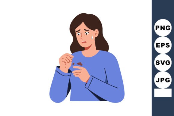 Download Woman Worried About Hair Loss Holding Ha - Premium Resources