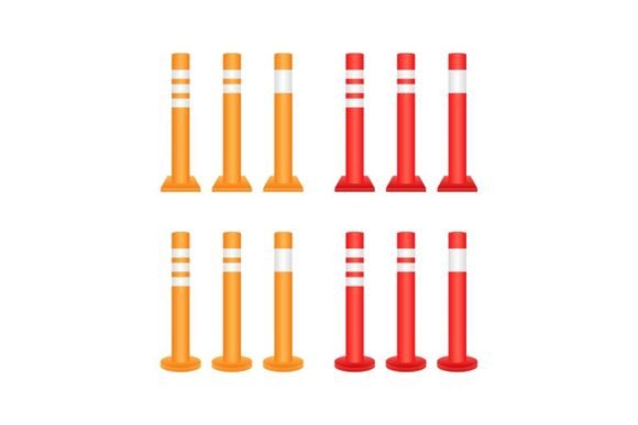 Download Safety Delineator. Traffic Posts. Road - Posts Collection