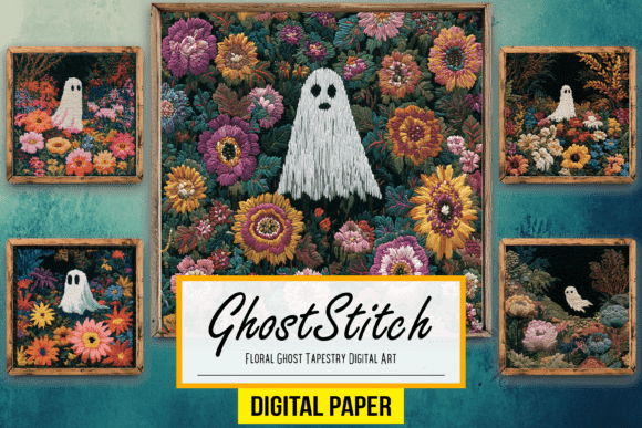 Download Floral Ghost Tapestry Digital Artworks - Tape Collection