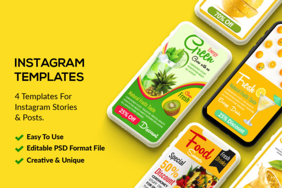 Download Food &amp; Cold Drink Insta Posts &amp; Stories - Posts Collection