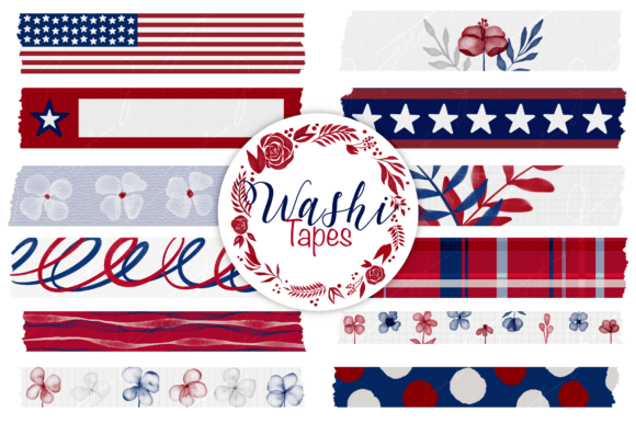 Download WASHI TAPE - 4th of July - Premium Resources